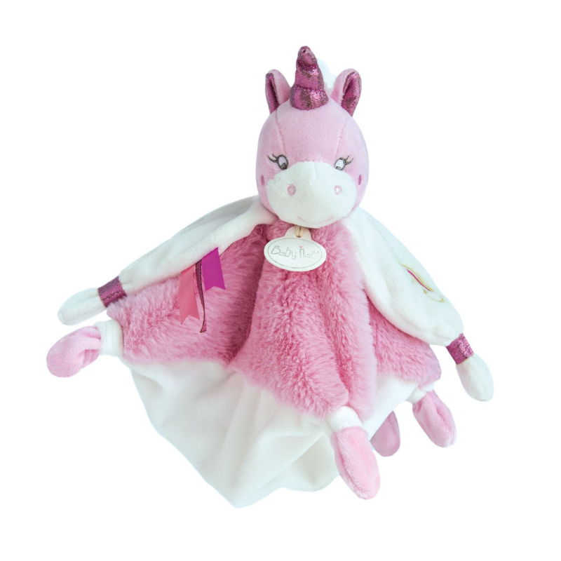  - poussière détoiles - plat licorne rose fuchsia blanc 25 cm 